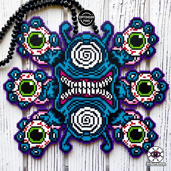 Mega Cyclops Perler Necklace - Picture 1 of 6
